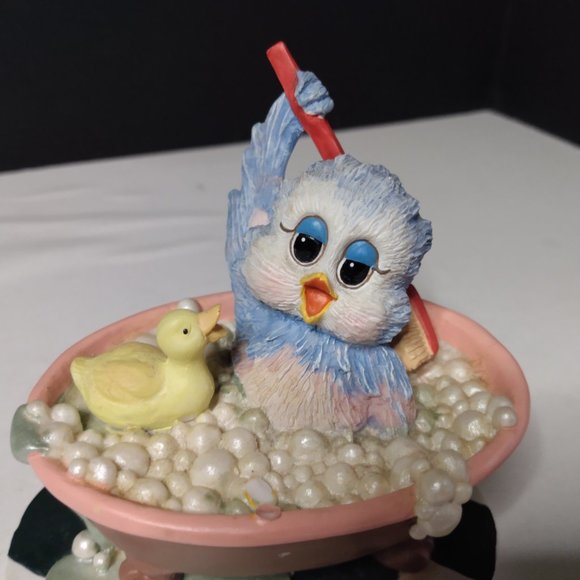 Vintage Sonshine Promises Wash Away The Blues Figurine By Gretchen Clasby - Picture 4 of 7